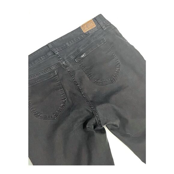 Lee Black Flare Wide Leg Jeans - Picture 6 of 7